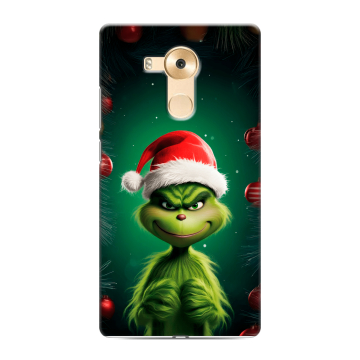 Силиконовый чехол на Huawei Mate 8 с принтом Гринч Новый год Рождество Силиконовый чехол на Huawei Mate 8 с принтом Гринч Новый год Рождество