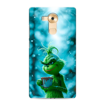 Силиконовый чехол на Huawei Mate 8 с принтом Новый год гринч Силиконовый чехол на Huawei Mate 8 с принтом Новый год гринч
