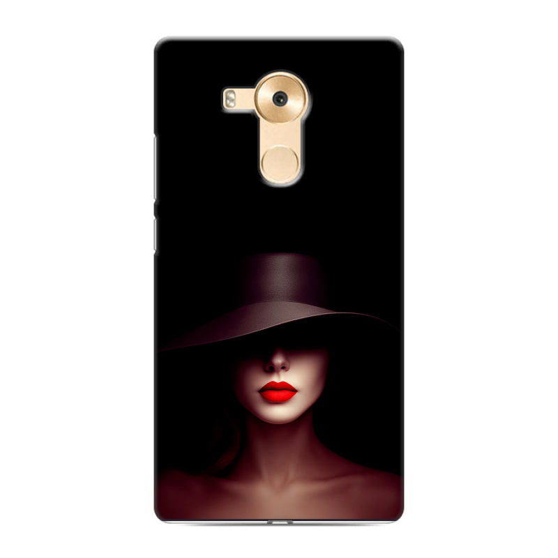 Силиконовый чехол на Huawei Mate 8 с принтом Девушка в шляпе Силиконовый чехол на Huawei Mate 8 с принтом Девушка в шляпе