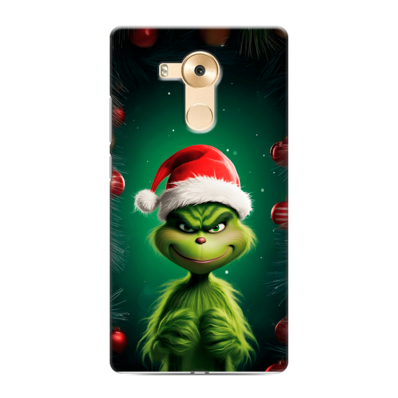 Пластиковый чехол на Huawei Mate 8 с принтом Гринч Новый год Рождество Пластиковый чехол на Huawei Mate 8 с принтом Гринч Новый год Рождество
