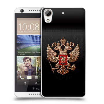 Силиконовый чехол на HTC Desire 626 с принтом Герб России