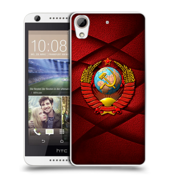 Силиконовый чехол на HTC Desire 626 с принтом Герб СССР
