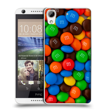 Силиконовый чехол на HTC Desire 626 с принтом Конфеты