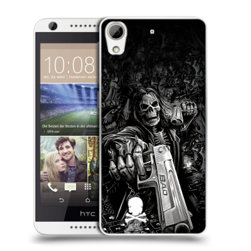 Силиконовый чехол на HTC Desire 626 с принтом Скелет