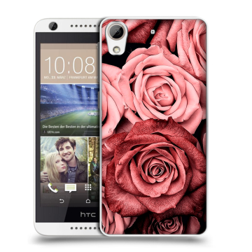 Силиконовый чехол на HTC Desire 626 с принтом Цветы розы