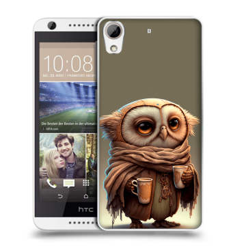 Силиконовый чехол на HTC Desire 626 с принтом Сова