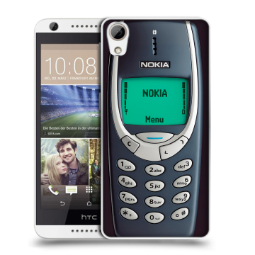 Силиконовый чехол на HTC Desire 626 с принтом Старый телефон Силиконовый чехол на HTC Desire 626 с принтом Старый телефон