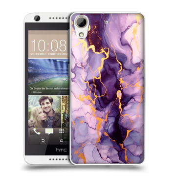 Силиконовый чехол на HTC Desire 626 с принтом Мрамор