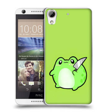 Силиконовый чехол на HTC Desire 626 с принтом Лягушенок