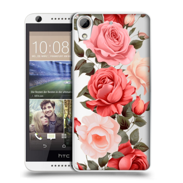 Силиконовый чехол на HTC Desire 626 с принтом Розы Силиконовый чехол на HTC Desire 626 с принтом Розы