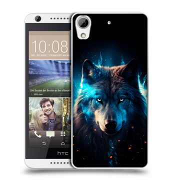 Силиконовый чехол на HTC Desire 626 с принтом Волк ночной