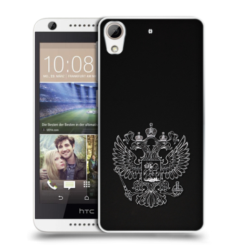 Силиконовый чехол на HTC Desire 626 с принтом Герб России