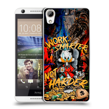 Силиконовый чехол на HTC Desire 626 с принтом Дональд Дак Деньги
