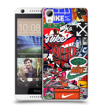 Силиконовый чехол на HTC Desire 626 с принтом Найк Nike яркий Силиконовый чехол на HTC Desire 626 с принтом Найк Nike яркий
