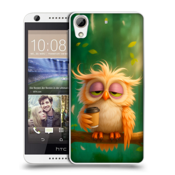 Силиконовый чехол на HTC Desire 626 с принтом сова