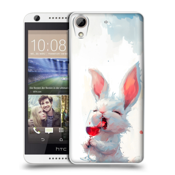 Силиконовый чехол на HTC Desire 626 с принтом кролик зайчик Силиконовый чехол на HTC Desire 626 с принтом кролик зайчик