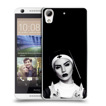 Силиконовый чехол на HTC Desire 626 с принтом монашка Силиконовый чехол на HTC Desire 626 с принтом монашка