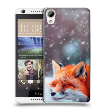 Силиконовый чехол на HTC Desire 626 с принтом лиса Силиконовый чехол на HTC Desire 626 с принтом лиса