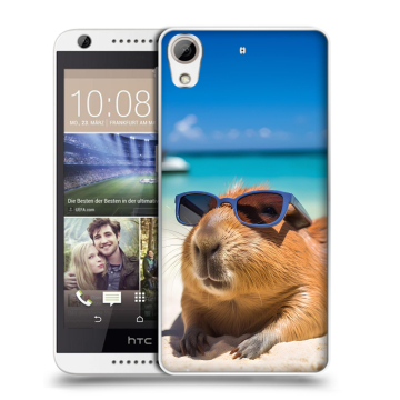 Силиконовый чехол на HTC Desire 626 с принтом Капибара