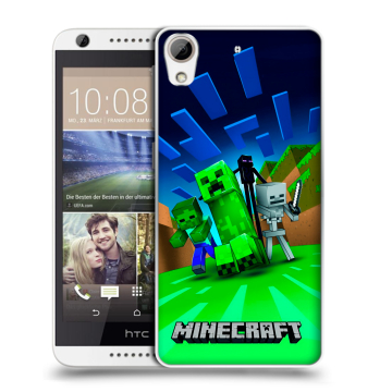 Силиконовый чехол на HTC Desire 626 с принтом Майнкрафт Силиконовый чехол на HTC Desire 626 с принтом Майнкрафт