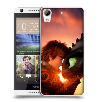 Силиконовый чехол на HTC Desire 626 с принтом Как приручить дракона Силиконовый чехол на HTC Desire 626 с принтом Как приручить дракона