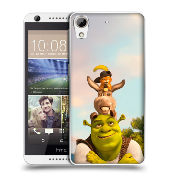 Силиконовый чехол на HTC Desire 626 с принтом Шрек Shrek