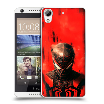 Силиконовый чехол на HTC Desire 626 с принтом человек паук spiderman