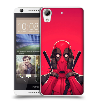 Силиконовый чехол на HTC Desire 626 с принтом Дедпул Deadpool Силиконовый чехол на HTC Desire 626 с принтом Дедпул Deadpool