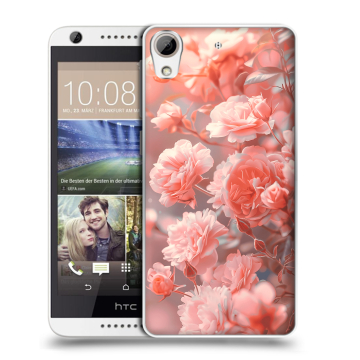 Силиконовый чехол на HTC Desire 626 с принтом Розы цветы