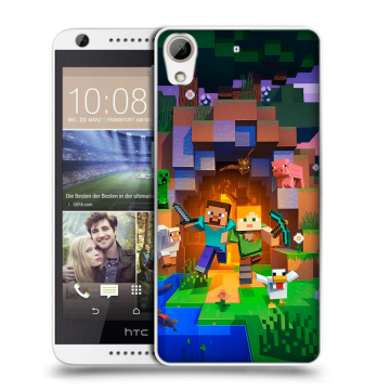Силиконовый чехол на HTC Desire 626 с принтом Майнкрафт Minecraft Силиконовый чехол на HTC Desire 626 с принтом Майнкрафт Minecraft
