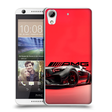 Силиконовый чехол на HTC Desire 626 с принтом Мерседес Mercedes AMG