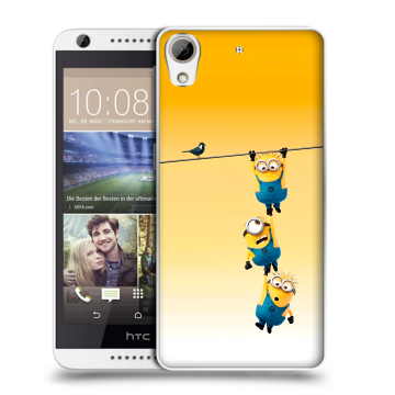 Силиконовый чехол на HTC Desire 626 с принтом Миньоны