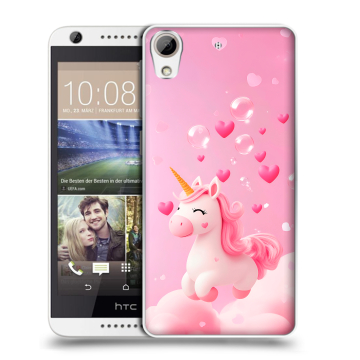 Силиконовый чехол на HTC Desire 626 с принтом Единорог