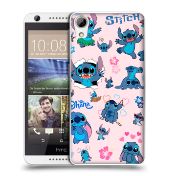 Силиконовый чехол на HTC Desire 626 с принтом Лило и Стич