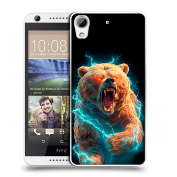 Силиконовый чехол на HTC Desire 626 с принтом Медведь
