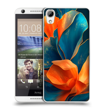 Силиконовый чехол на HTC Desire 626 с принтом Цветы