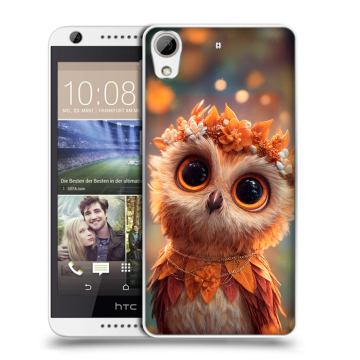 Силиконовый чехол на HTC Desire 626 с принтом Милая сова