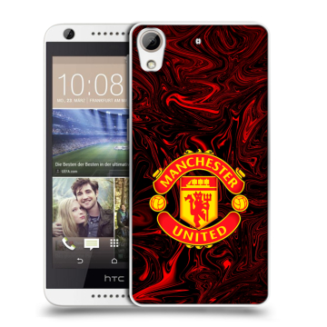 Силиконовый чехол на HTC Desire 626 с принтом Manchester United