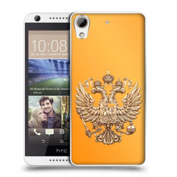 Силиконовый чехол на HTC Desire 626 с принтом Герб Флаг России