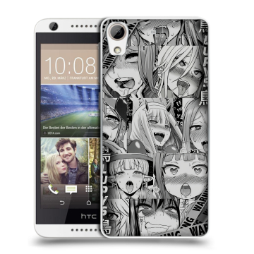 Силиконовый чехол на HTC Desire 626 с принтом Ahegao Ахегао Аниме