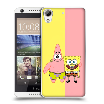 Силиконовый чехол на HTC Desire 626 с принтом Спанч боб Спанчбоб