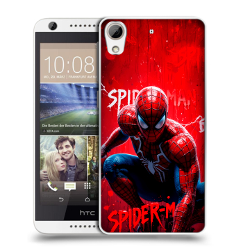 Силиконовый чехол на HTC Desire 626 с принтом Spiderman Человек паук Силиконовый чехол на HTC Desire 626 с принтом Spiderman Человек паук