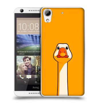 Силиконовый чехол на HTC Desire 626 с принтом Смешная утка