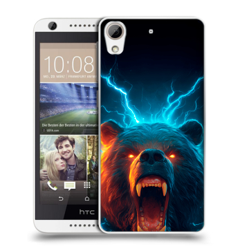 Силиконовый чехол на HTC Desire 626 с принтом Медведь