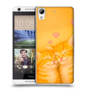 Силиконовый чехол на HTC Desire 626 с принтом Милые котята Силиконовый чехол на HTC Desire 626 с принтом Милые котята