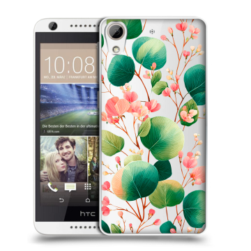 Силиконовый чехол на HTC Desire 626 с принтом женский