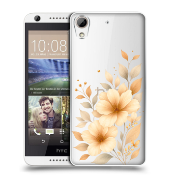 Силиконовый чехол на HTC Desire 626 с принтом для девушки