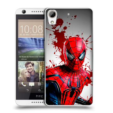 Силиконовый чехол на HTC Desire 626 с принтом Spiderman Человек паук Силиконовый чехол на HTC Desire 626 с принтом Spiderman Человек паук