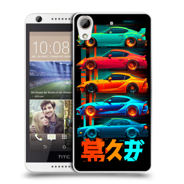 Силиконовый чехол на HTC Desire 626 с принтом машины тачки
