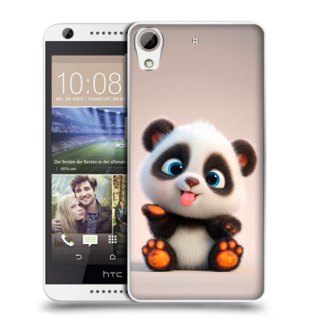 Силиконовый чехол на HTC Desire 626 с принтом милая панда